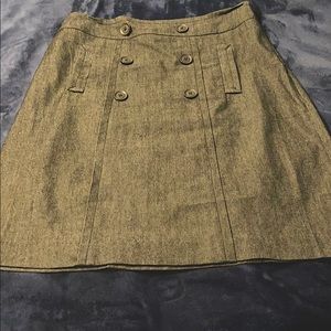 Dark denim skirt with pockets